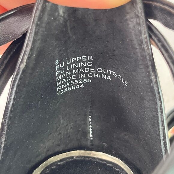 Brian Atwood X Express Gold Bar Wrap Around Heeled Sandals Women’s 8 #713 - Picture 11 of 12